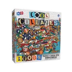 NEW Sure Lox Vintage Travel Stickers USA States Collages Jigsaw Puzzle 1000 pcs